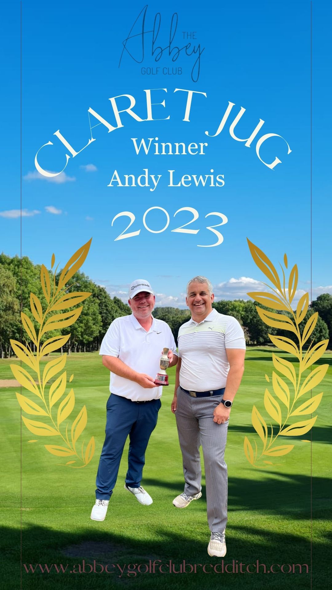 Congrats to the 2023 Claret Jug Champion Andy Lewis