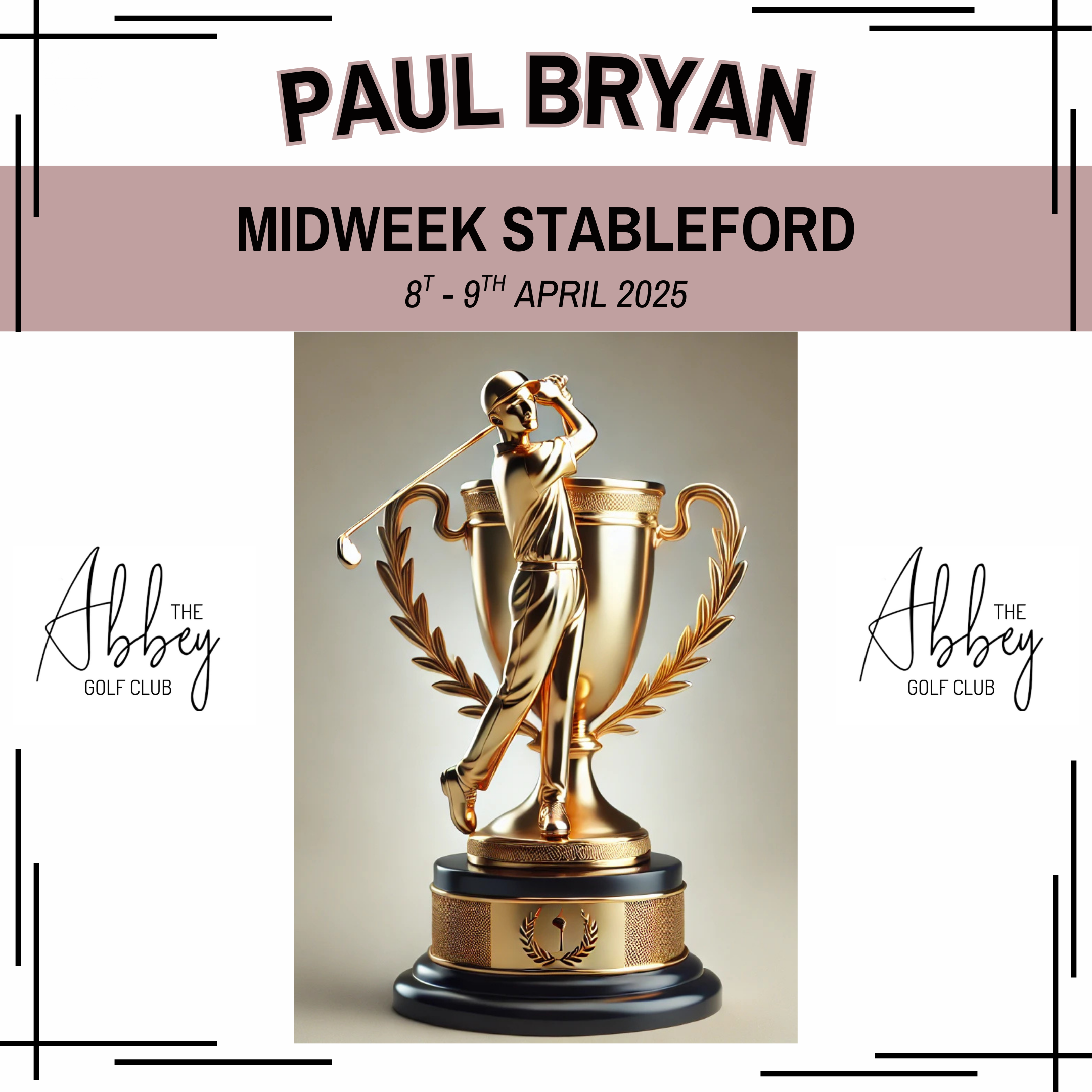Midweek Stableford – Tuesday 8th April 2025