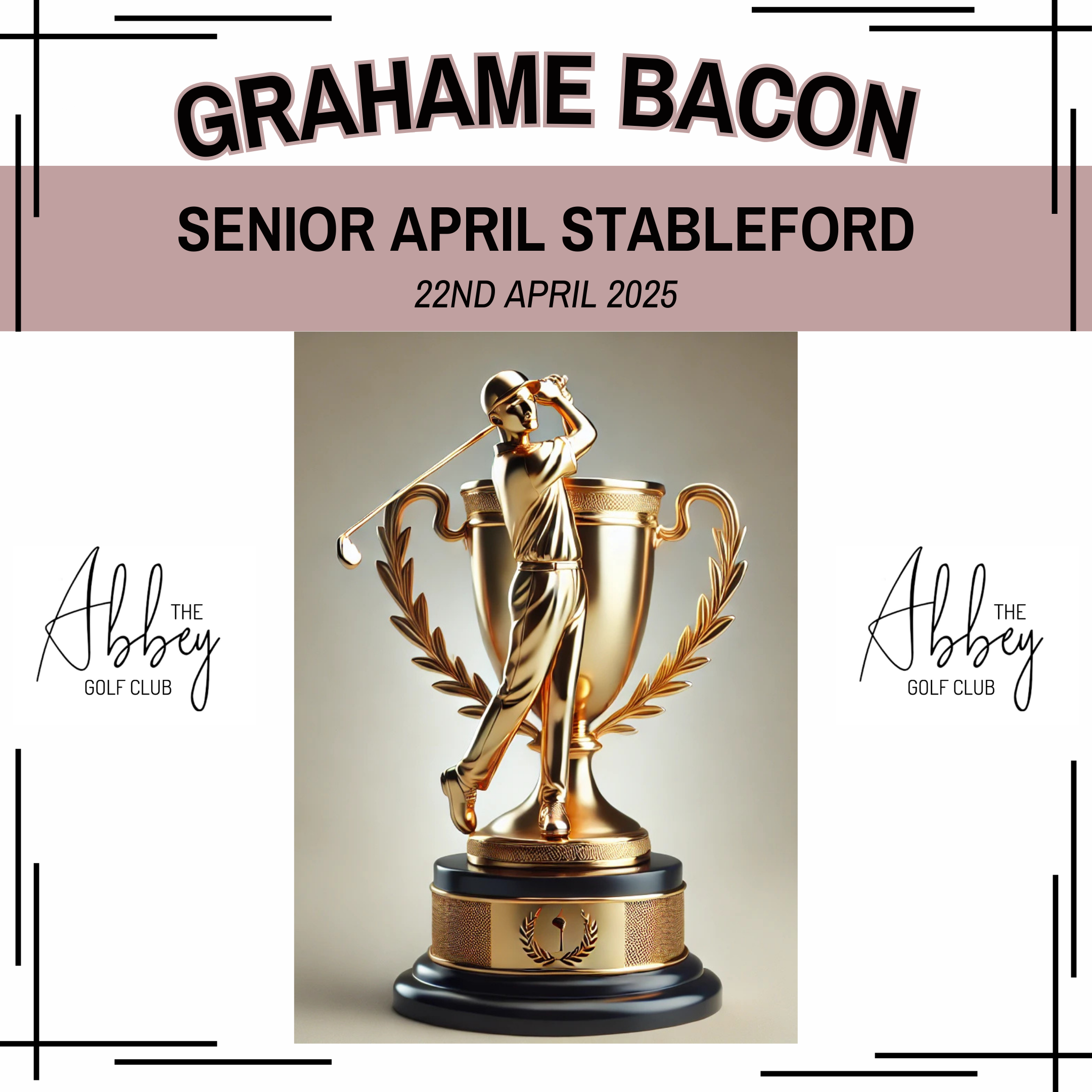Senior April Stableford 22nd April 2025